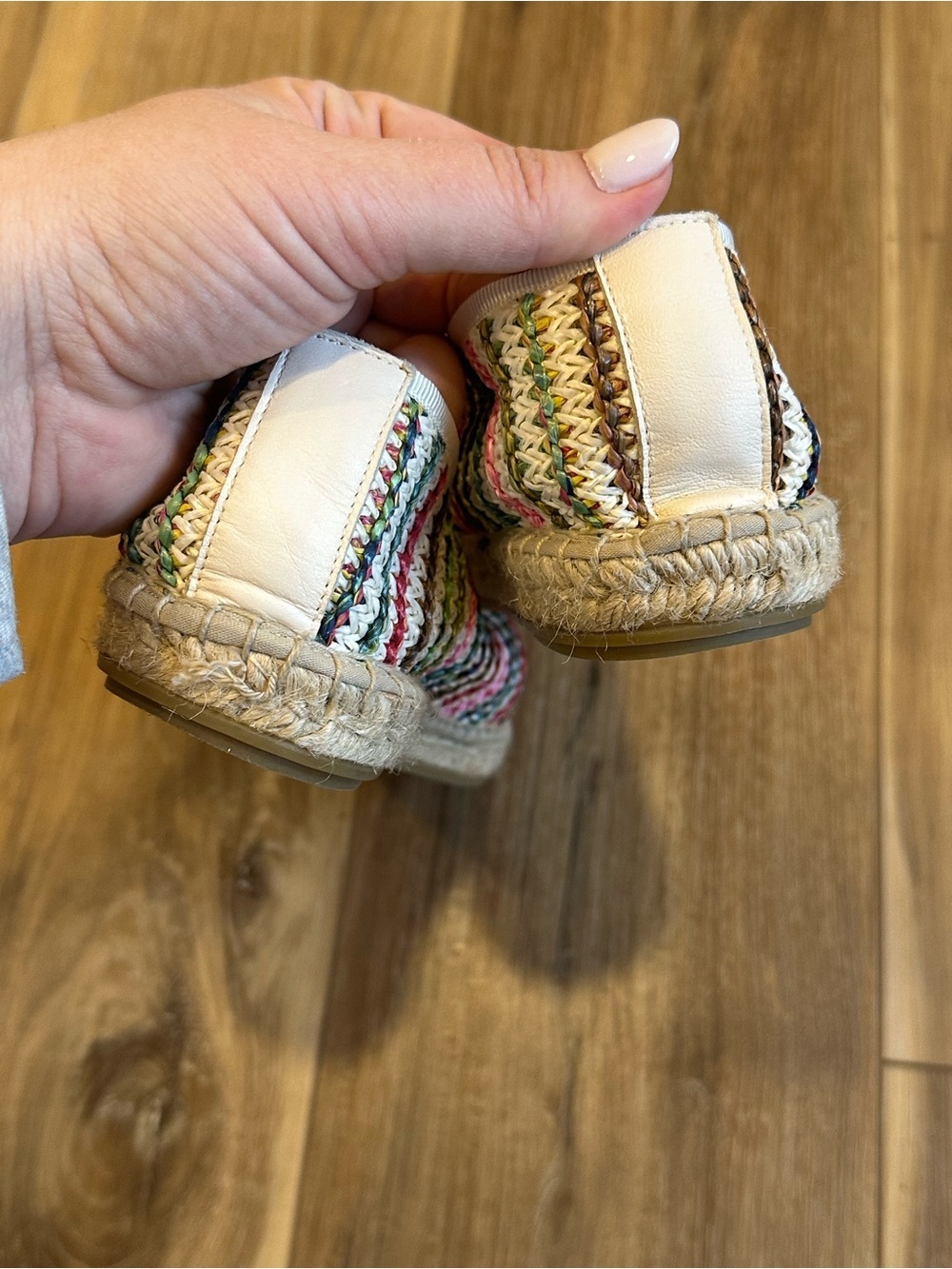Maypol Colorful Rainbow stripe Espadrille Flats Made in Spain Size 39 8.5 - Picture 4 of 6